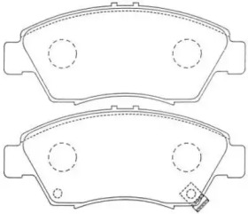 Комплект тормозных колодок (AISIN: ASN-250)